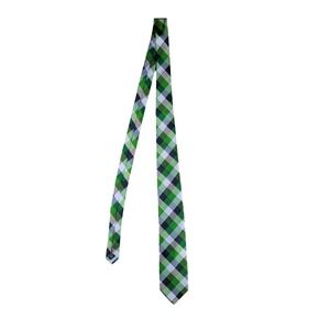 Tommy Hilfiger Men's Navy Blue & Red Diagonal Stripe Silk Tie 61" Extra Long